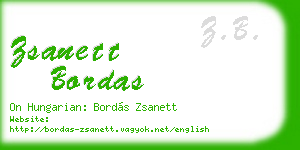 zsanett bordas business card