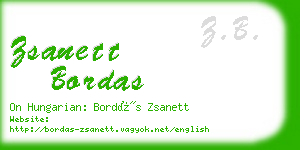 zsanett bordas business card